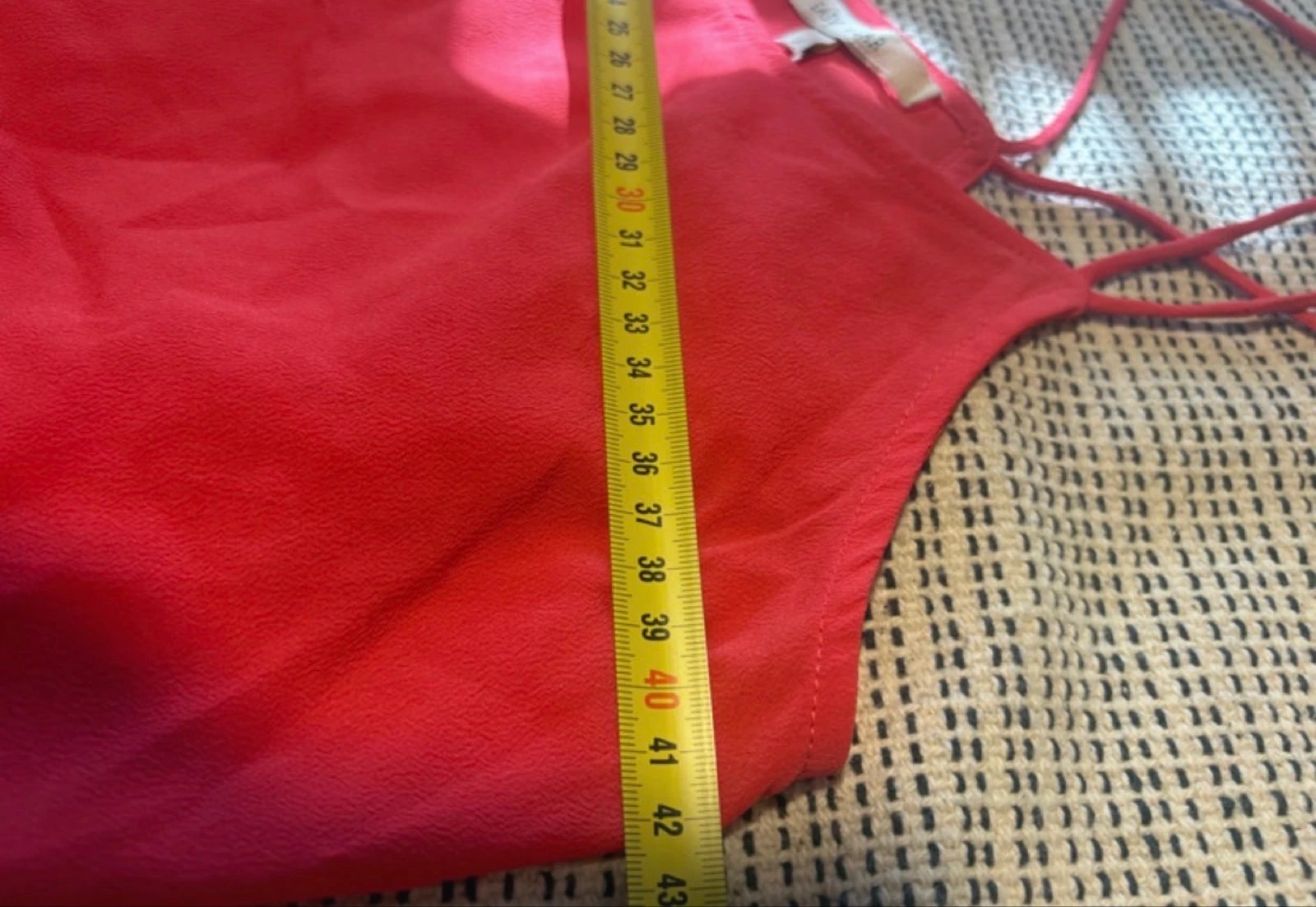 Top fluido tirantes cruzados Easy Wear S rojo coral – photo 6